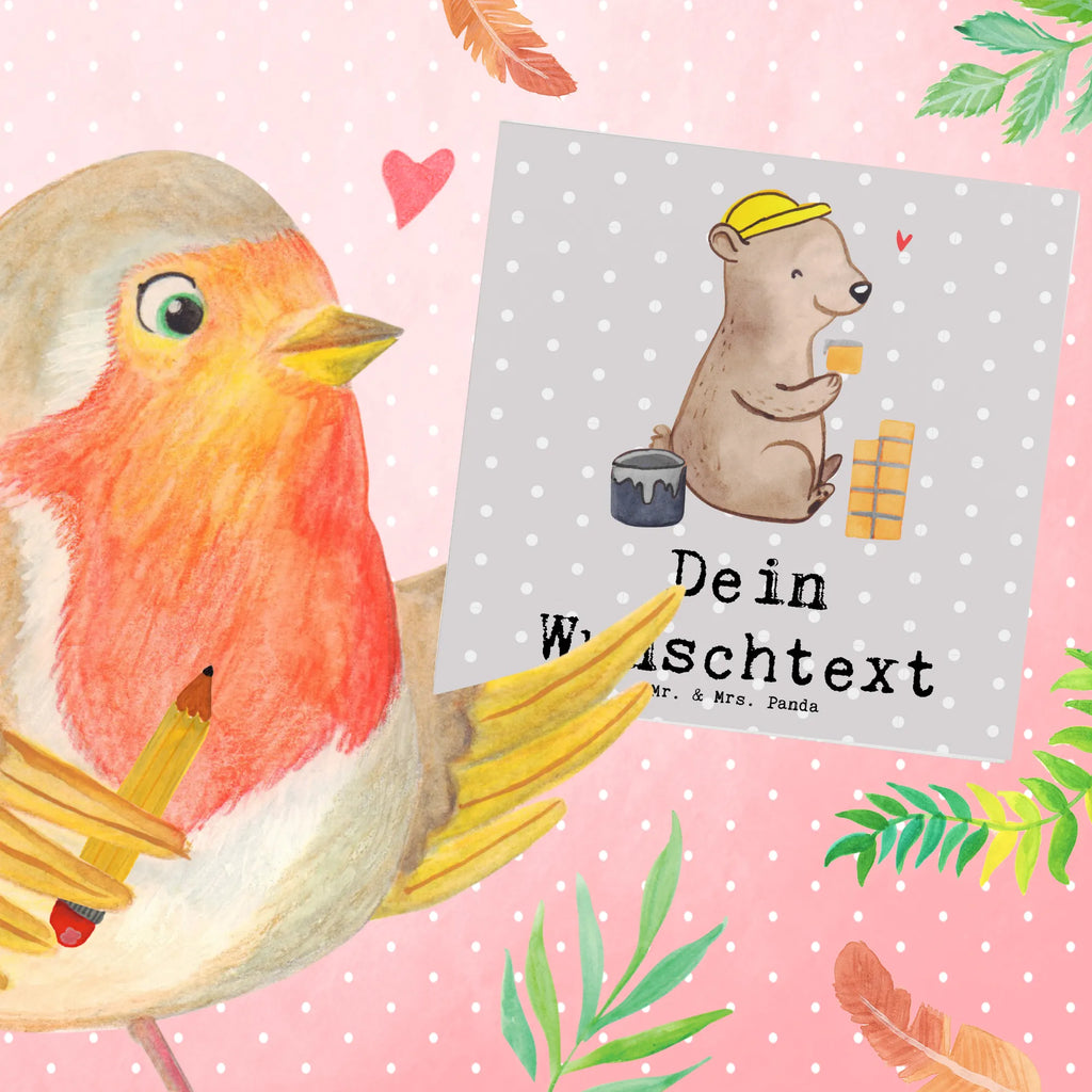 Personalized Deluxe Card bricklayer heart Personalisierte Geburtstagskarte, Grußkarte mit persönlichen Nachrichten, Grußkarte als Geldgeschenk, Personalisiertere Klappkarte, Grußkarte selbst gestalten, Personalisierte Glückwunschkarte, Personalisierte Karte, Personalisierte Hochzeitskarte, Personalisierte Einladungskarte, Grußkarte selber drucken, Grußkarten personalisiert, Personalisierte Grußkarte, Grußkarte mit Namen, Beruf, Ausbildung, Jubiläum, Abschied, Rente, Kollege, Kollegin, Geschenk, Schenken, Arbeitskollege, Mitarbeiter, Firma, Danke, Dankeschön, Maurermeister, Handwerker, Maurerbetrieb, Maurer, Gesellenprüfung