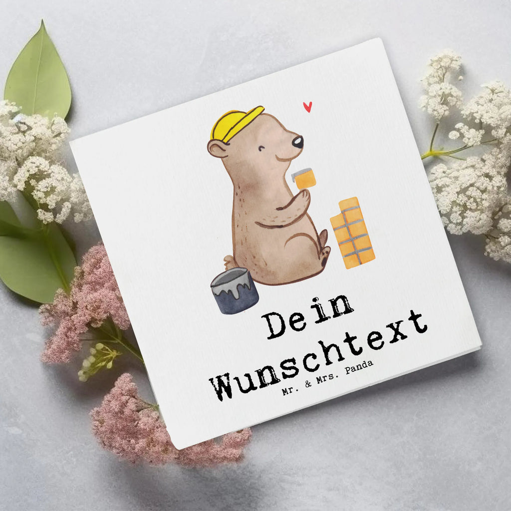 Personalized Deluxe Card bricklayer heart Personalisierte Geburtstagskarte, Grußkarte mit persönlichen Nachrichten, Grußkarte als Geldgeschenk, Personalisiertere Klappkarte, Grußkarte selbst gestalten, Personalisierte Glückwunschkarte, Personalisierte Karte, Personalisierte Hochzeitskarte, Personalisierte Einladungskarte, Grußkarte selber drucken, Grußkarten personalisiert, Personalisierte Grußkarte, Grußkarte mit Namen, Beruf, Ausbildung, Jubiläum, Abschied, Rente, Kollege, Kollegin, Geschenk, Schenken, Arbeitskollege, Mitarbeiter, Firma, Danke, Dankeschön, Maurermeister, Handwerker, Maurerbetrieb, Maurer, Gesellenprüfung