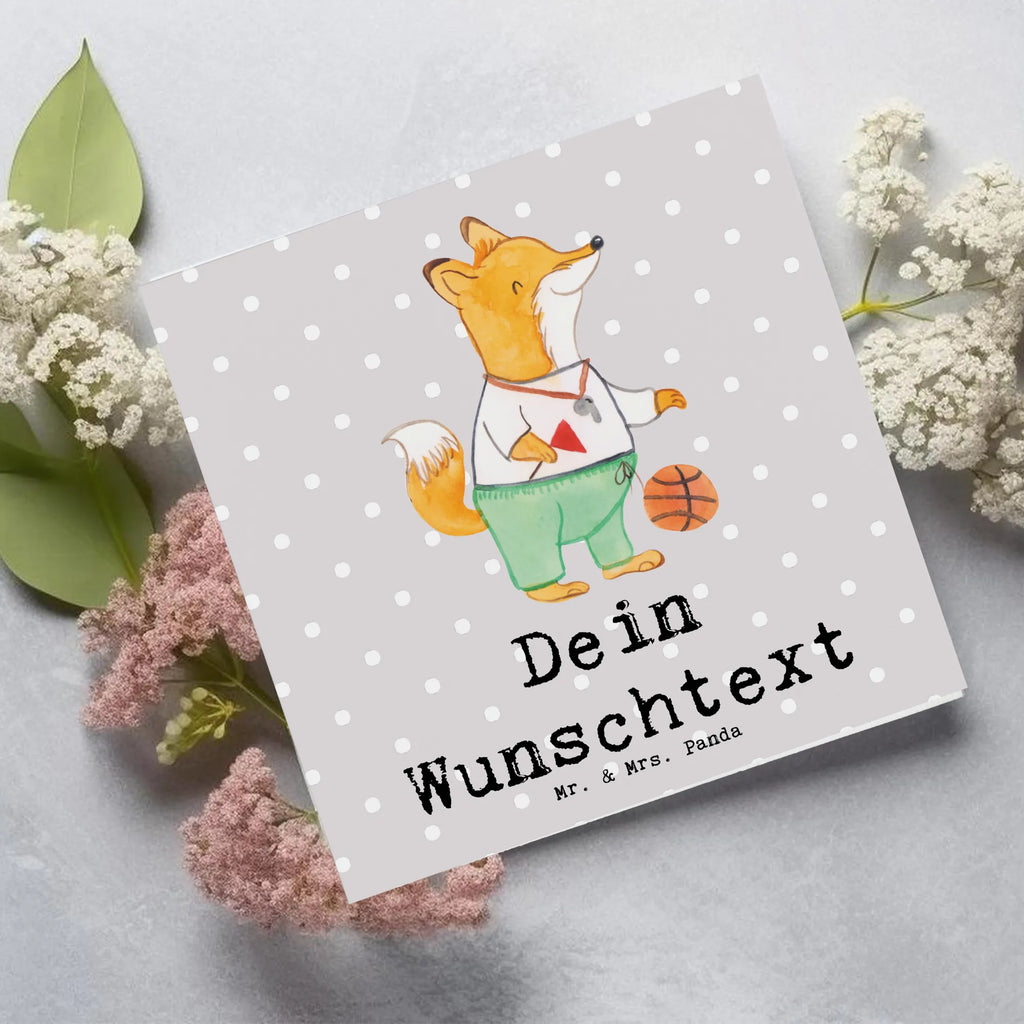 Personalized Deluxe Card Basketball coach Heart Personalisiertere Klappkarte, Grußkarten personalisiert, Grußkarte selbst gestalten, Personalisierte Glückwunschkarte, Grußkarte selber drucken, Personalisierte Einladungskarte, Personalisierte Karte, Grußkarte als Geldgeschenk, Personalisierte Grußkarte, Grußkarte mit Namen, Grußkarte mit persönlichen Nachrichten, Personalisierte Hochzeitskarte, Personalisierte Geburtstagskarte, Beruf, Ausbildung, Jubiläum, Abschied, Rente, Kollege, Kollegin, Geschenk, Schenken, Arbeitskollege, Mitarbeiter, Firma, Danke, Dankeschön, Ballsport, Basketball, Basketballtrainer, Basketballer, Basketballcoach, Verein, Sport
