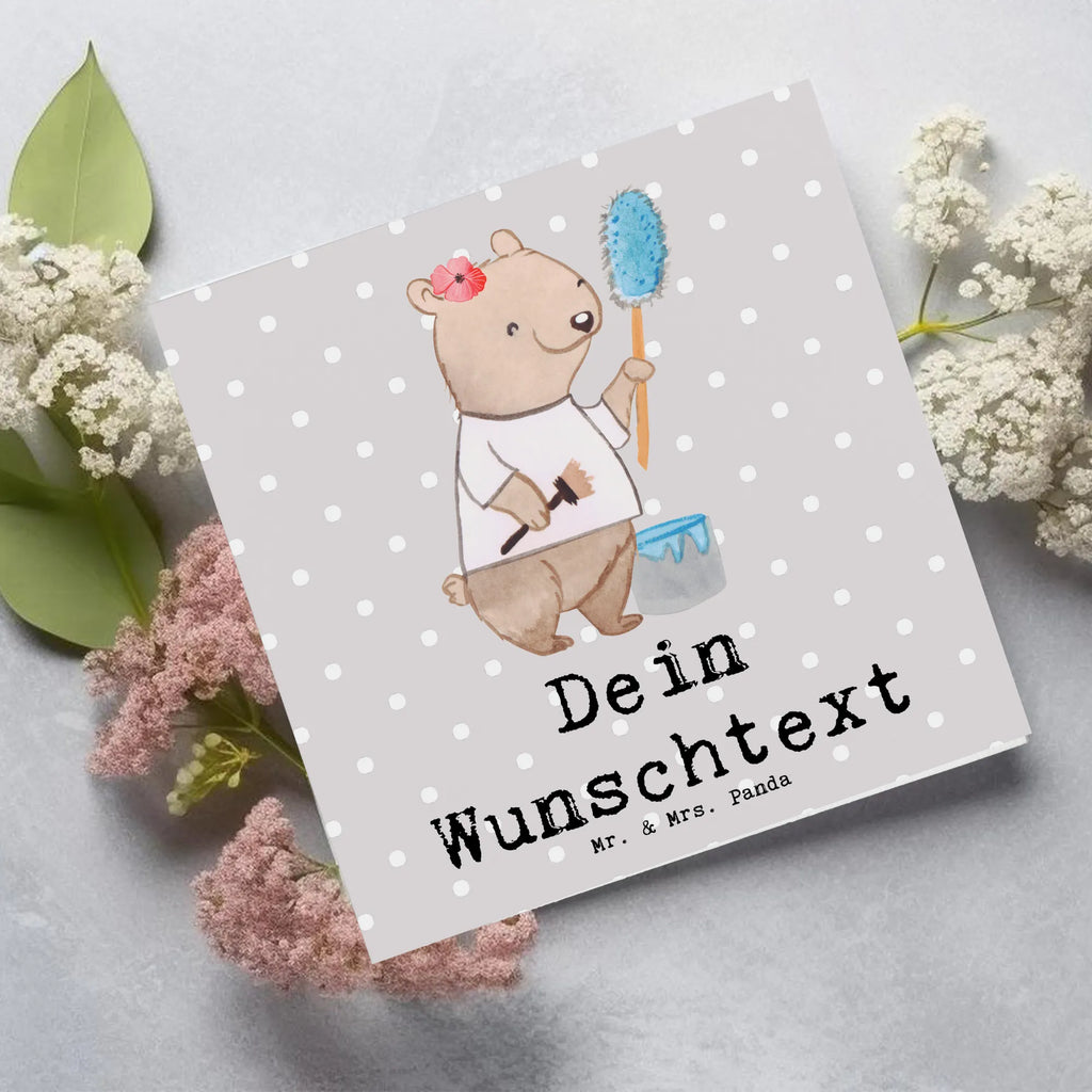 Personalized Deluxe Card female painter heart Grußkarte selber drucken, Personalisierte Hochzeitskarte, Grußkarte mit persönlichen Nachrichten, Personalisierte Geburtstagskarte, Personalisierte Grußkarte, Grußkarten personalisiert, Personalisiertere Klappkarte, Grußkarte selbst gestalten, Personalisierte Karte, Grußkarte mit Namen, Personalisierte Glückwunschkarte, Personalisierte Einladungskarte, Grußkarte als Geldgeschenk, Beruf, Ausbildung, Jubiläum, Abschied, Rente, Kollege, Kollegin, Geschenk, Schenken, Arbeitskollege, Mitarbeiter, Firma, Danke, Dankeschön, Meisterprüfung, Gesellenprüfung, Malermeisterin, Maler, Malerbetrieb