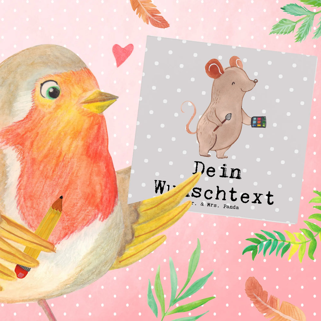 Personalized Deluxe Card Makeup Artist Heart Grußkarte als Geldgeschenk, Grußkarte selber drucken, Personalisierte Hochzeitskarte, Grußkarte selbst gestalten, Personalisierte Grußkarte, Grußkarten personalisiert, Personalisiertere Klappkarte, Personalisierte Einladungskarte, Personalisierte Glückwunschkarte, Personalisierte Geburtstagskarte, Personalisierte Karte, Grußkarte mit persönlichen Nachrichten, Grußkarte mit Namen, Beruf, Ausbildung, Jubiläum, Abschied, Rente, Kollege, Kollegin, Geschenk, Schenken, Arbeitskollege, Mitarbeiter, Firma, Danke, Dankeschön, Eröffnung, Beauty Salon, Kosmetiker, Make Up Artist, Maskenbildner, Visagist, Kosmetikstudio