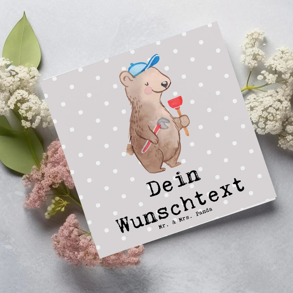 Personalized Deluxe Card Plumber Heart Grußkarte als Geldgeschenk, Personalisiertere Klappkarte, Grußkarten personalisiert, Grußkarte mit persönlichen Nachrichten, Personalisierte Hochzeitskarte, Personalisierte Karte, Grußkarte selber drucken, Personalisierte Einladungskarte, Grußkarte selbst gestalten, Personalisierte Geburtstagskarte, Grußkarte mit Namen, Personalisierte Grußkarte, Personalisierte Glückwunschkarte, Beruf, Ausbildung, Jubiläum, Abschied, Rente, Kollege, Kollegin, Geschenk, Schenken, Arbeitskollege, Mitarbeiter, Firma, Danke, Dankeschön, Handwerker, Gesellenprüfung, Bauklempner, Fachbetrieb, Sanitärinstallationen, Meister, Klempner, Installateur