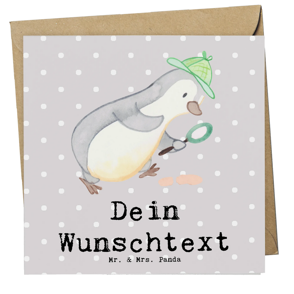 Personalisierte Deluxe Karte Detektiv Herz Grußkarte selber drucken, Grußkarten personalisiert, Personalisierte Einladungskarte, Personalisierte Grußkarte, Personalisierte Geburtstagskarte, Grußkarte selbst gestalten, Grußkarte als Geldgeschenk, Grußkarte mit persönlichen Nachrichten, Personalisierte Glückwunschkarte, Personalisierte Hochzeitskarte, Grußkarte mit Namen, Personalisierte Karte, Personalisiertere Klappkarte, Beruf, Ausbildung, Jubiläum, Abschied, Rente, Kollege, Kollegin, Geschenk, Schenken, Arbeitskollege, Mitarbeiter, Firma, Danke, Dankeschön, Detektivausbildung, Berufsdetektiv, Wirtschaftsdetektei, Ermittler, Agent, Privatdetektei, Spurensuche, Detektiv