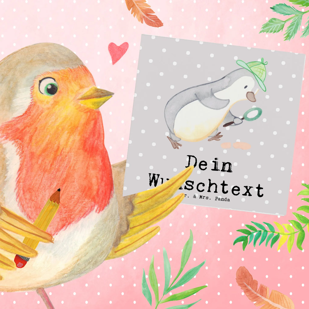 Personalisierte Deluxe Karte Detektiv Herz Grußkarte selber drucken, Grußkarten personalisiert, Personalisierte Einladungskarte, Personalisierte Grußkarte, Personalisierte Geburtstagskarte, Grußkarte selbst gestalten, Grußkarte als Geldgeschenk, Grußkarte mit persönlichen Nachrichten, Personalisierte Glückwunschkarte, Personalisierte Hochzeitskarte, Grußkarte mit Namen, Personalisierte Karte, Personalisiertere Klappkarte, Beruf, Ausbildung, Jubiläum, Abschied, Rente, Kollege, Kollegin, Geschenk, Schenken, Arbeitskollege, Mitarbeiter, Firma, Danke, Dankeschön, Detektivausbildung, Berufsdetektiv, Wirtschaftsdetektei, Ermittler, Agent, Privatdetektei, Spurensuche, Detektiv