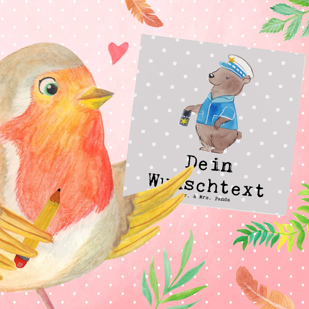 Personalized Deluxe Card Police officer Heart Grußkarte mit persönlichen Nachrichten, Personalisierte Geburtstagskarte, Personalisierte Grußkarte, Personalisierte Hochzeitskarte, Personalisierte Glückwunschkarte, Personalisiertere Klappkarte, Grußkarte mit Namen, Personalisierte Einladungskarte, Grußkarte selber drucken, Grußkarte selbst gestalten, Grußkarten personalisiert, Grußkarte als Geldgeschenk, Personalisierte Karte, Beruf, Ausbildung, Jubiläum, Abschied, Rente, Kollege, Kollegin, Geschenk, Schenken, Arbeitskollege, Mitarbeiter, Firma, Danke, Dankeschön, Polizist, Polizeibeamter, Wachmann, Cop, Polizei, Studium