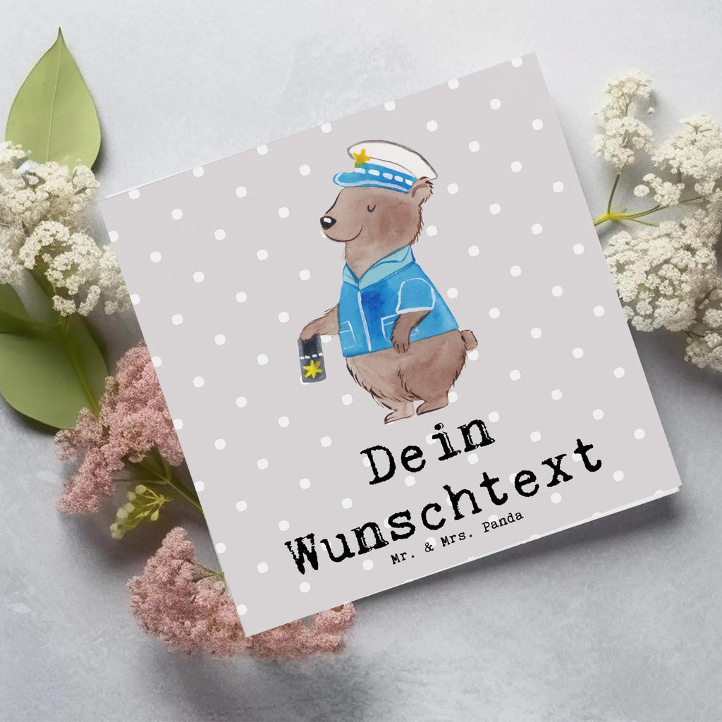 Personalized Deluxe Card Police officer Heart Grußkarte mit persönlichen Nachrichten, Personalisierte Geburtstagskarte, Personalisierte Grußkarte, Personalisierte Hochzeitskarte, Personalisierte Glückwunschkarte, Personalisiertere Klappkarte, Grußkarte mit Namen, Personalisierte Einladungskarte, Grußkarte selber drucken, Grußkarte selbst gestalten, Grußkarten personalisiert, Grußkarte als Geldgeschenk, Personalisierte Karte, Beruf, Ausbildung, Jubiläum, Abschied, Rente, Kollege, Kollegin, Geschenk, Schenken, Arbeitskollege, Mitarbeiter, Firma, Danke, Dankeschön, Polizist, Polizeibeamter, Wachmann, Cop, Polizei, Studium