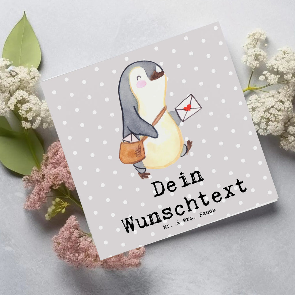 Personalized Deluxe Card postman Heart Personalisierte Hochzeitskarte, Personalisierte Grußkarte, Personalisierte Geburtstagskarte, Grußkarte selber drucken, Grußkarte mit Namen, Personalisierte Einladungskarte, Grußkarte als Geldgeschenk, Grußkarten personalisiert, Personalisierte Karte, Personalisierte Glückwunschkarte, Grußkarte selbst gestalten, Grußkarte mit persönlichen Nachrichten, Personalisiertere Klappkarte, Beruf, Ausbildung, Jubiläum, Abschied, Rente, Kollege, Kollegin, Geschenk, Schenken, Arbeitskollege, Mitarbeiter, Firma, Danke, Dankeschön, Postler, Briefzusteller, Briefträger, Postbote