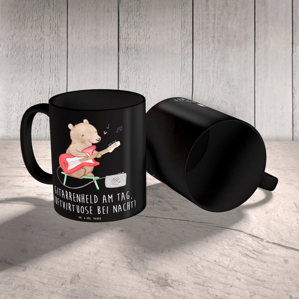 Tasse Gitarrenheld Teetasse, Kaffeetasse, Tasse, Geschenktasse, Keramiktasse, Tasse mit Zitaten, Tasse mit Motiven, Porzellantasse, Bürotasse, Instrumente, Geschenke Musiker, Musikliebhaber