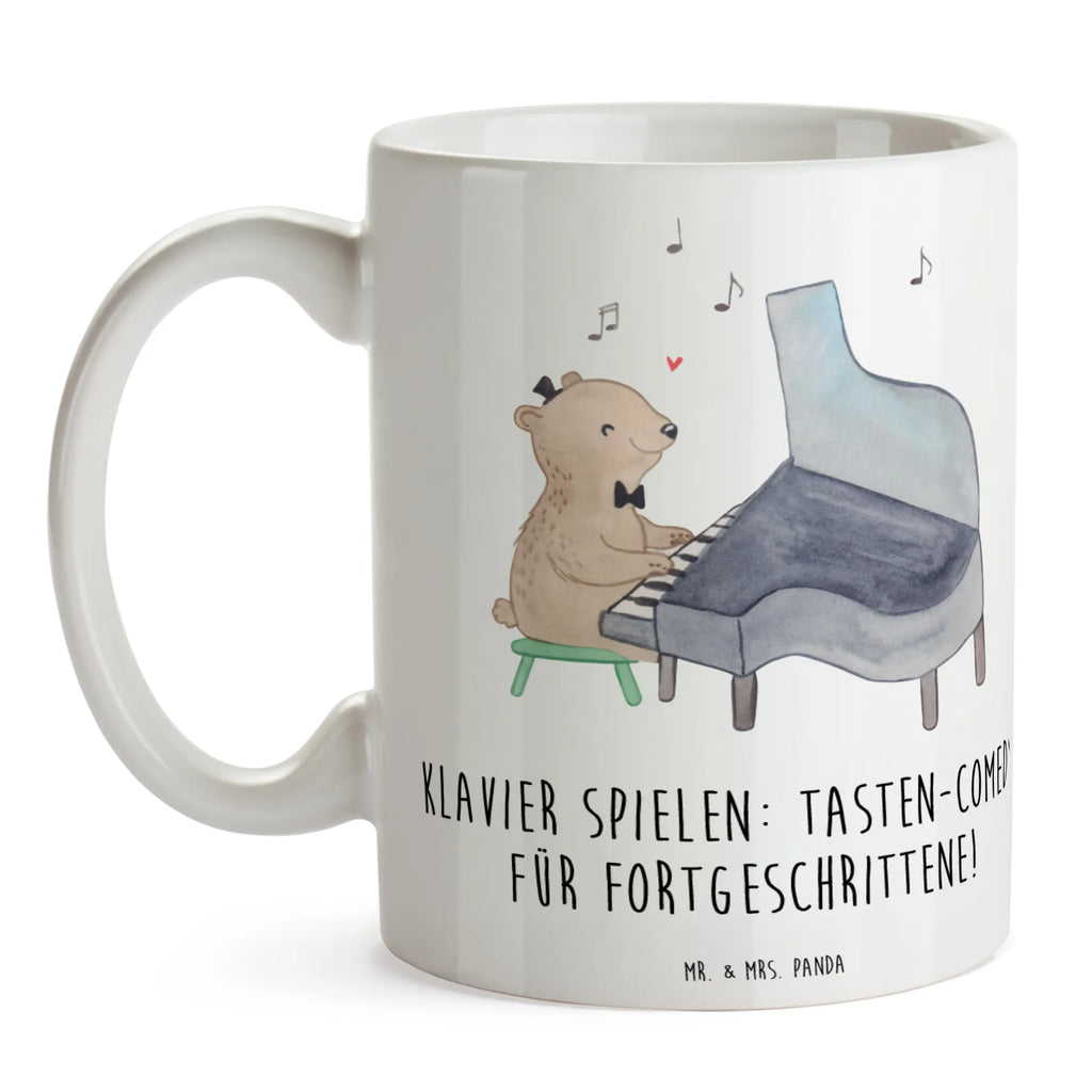 Mug Klavier spielen: Tasten-Comedy für Fortgeschrittene! Teetasse, Geschenktasse, Porzellantasse, Keramiktasse, Kaffeetasse, Bürotasse, Tasse mit Motiven, Tasse mit Zitaten, Tasse, Instrumente, Geschenke Musiker, Musikliebhaber
