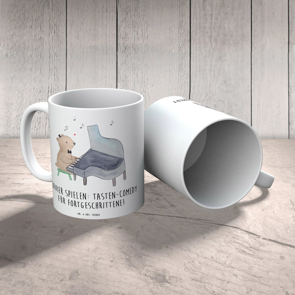 Mug Klavier spielen: Tasten-Comedy für Fortgeschrittene! Teetasse, Geschenktasse, Porzellantasse, Keramiktasse, Kaffeetasse, Bürotasse, Tasse mit Motiven, Tasse mit Zitaten, Tasse, Instrumente, Geschenke Musiker, Musikliebhaber