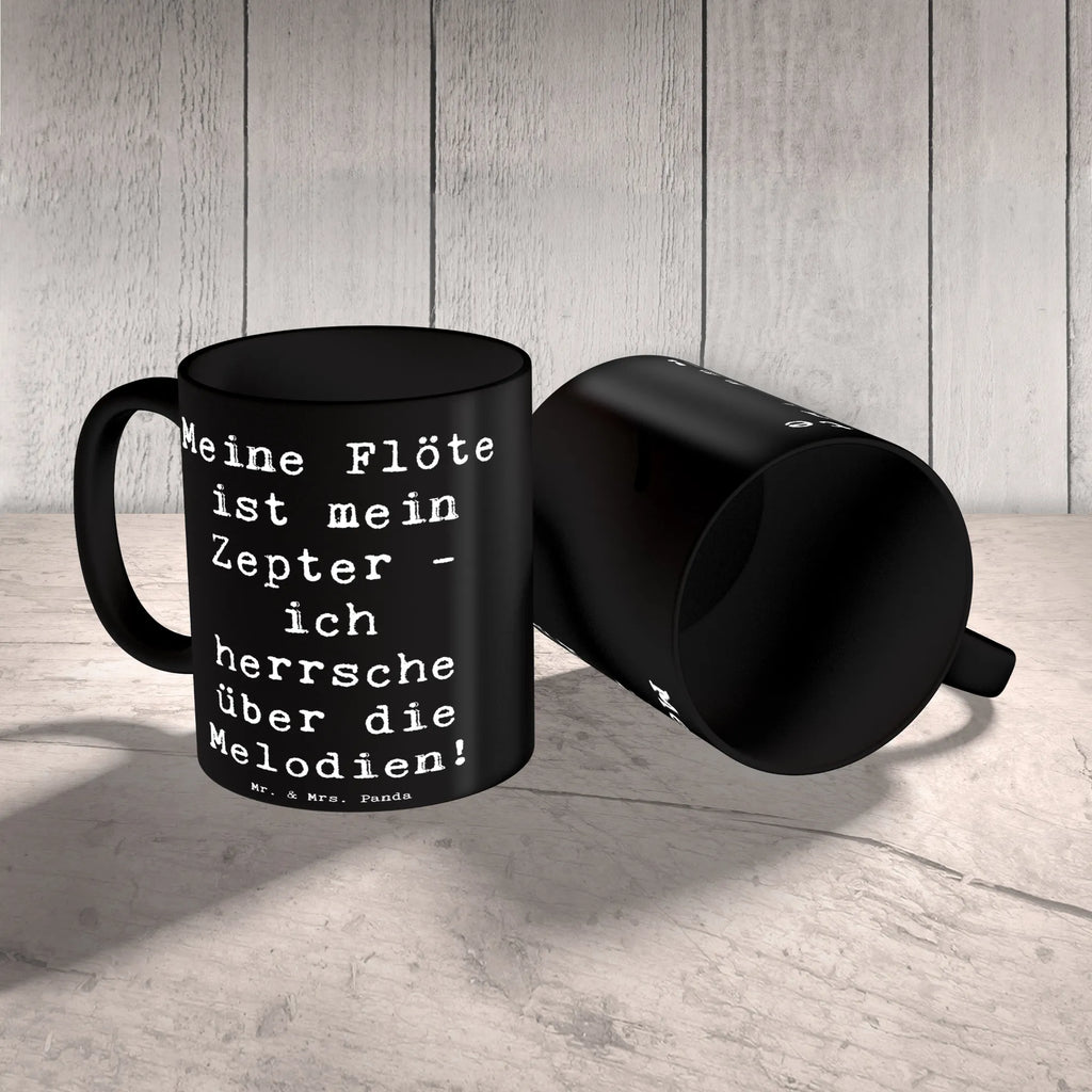 Tasse Spruch Flötenzauber Tasse mit Zitaten, Tasse mit Motiven, Keramiktasse, Tasse, Bürotasse, Porzellantasse, Teetasse, Kaffeetasse, Geschenktasse, Instrumente, Geschenke Musiker, Musikliebhaber