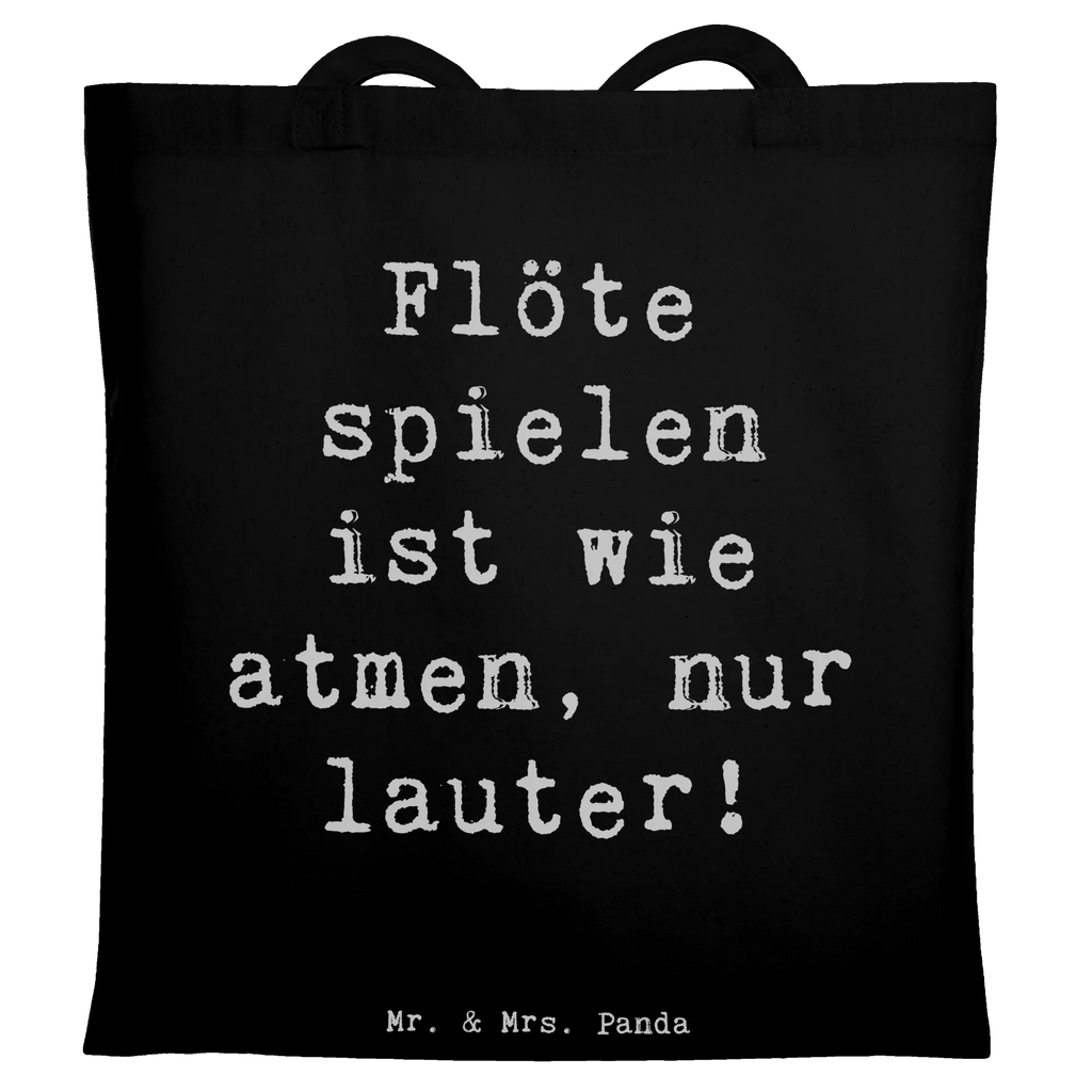 Tote bag Saying Flöte spielen ist wie atmen, nur lauter! Schultertasche, Einkaufstüte, Badetasche, Tasche, Stofftasche, Laptoptasche, Shopper, Beuteltasche, Jutebeutel, Tragetasche, Beutel, Jutetasche, Umhängetasche, Strandtasche, Einkaufstasche, Stoffbeutel, Instrumente, Geschenke Musiker, Musikliebhaber