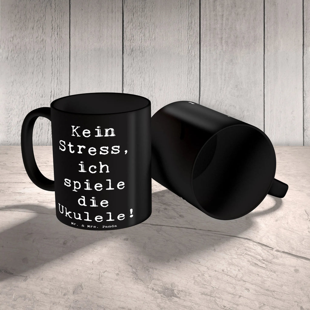 Tasse Spruch Ukulele Entspannung Geschenktasse, Teetasse, Keramiktasse, Tasse, Tasse mit Zitaten, Tasse mit Motiven, Porzellantasse, Kaffeetasse, Bürotasse, Instrumente, Geschenke Musiker, Musikliebhaber