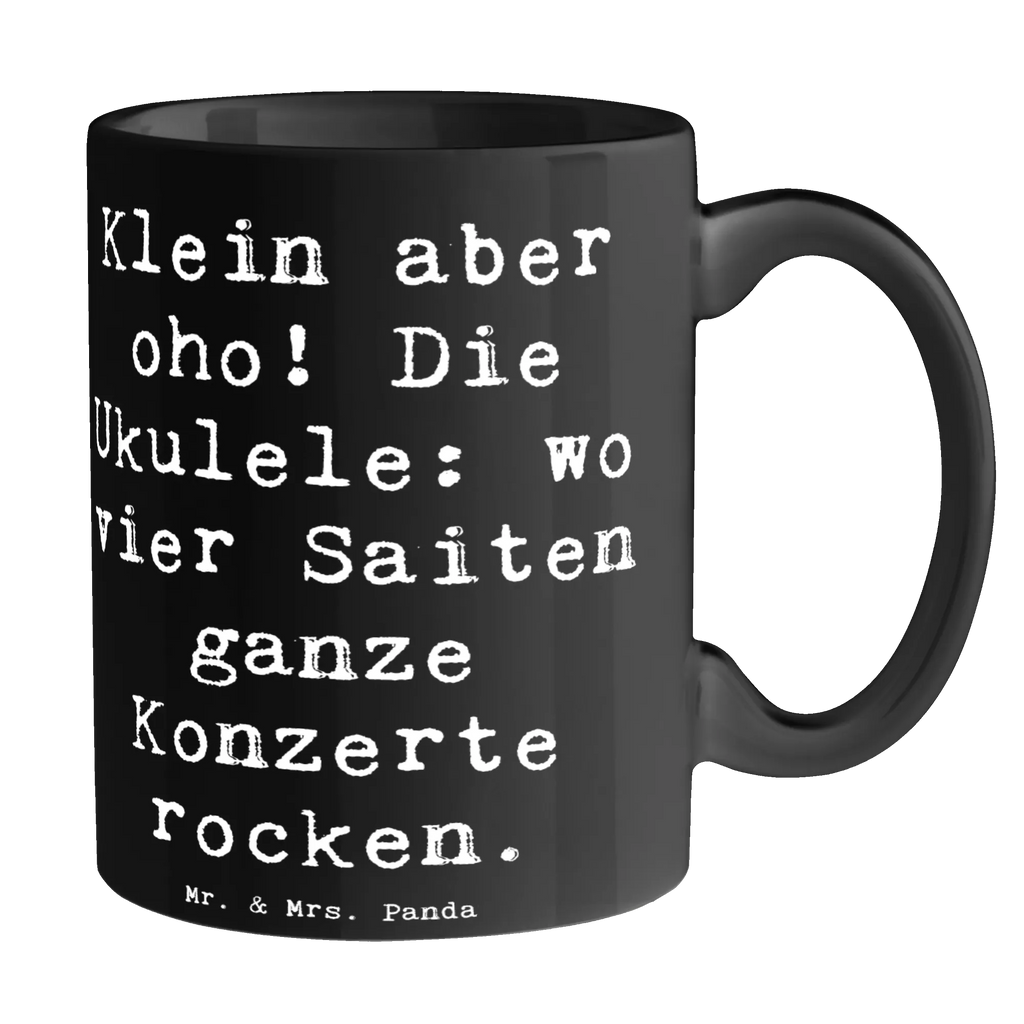 Tasse Spruch Ukulele Magie Tasse mit Motiven, Kaffeetasse, Keramiktasse, Bürotasse, Geschenktasse, Tasse mit Zitaten, Porzellantasse, Teetasse, Tasse, Instrumente, Geschenke Musiker, Musikliebhaber