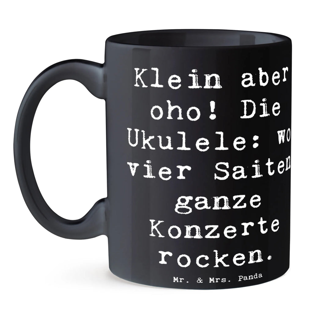 Tasse Spruch Ukulele Magie Tasse mit Motiven, Kaffeetasse, Keramiktasse, Bürotasse, Geschenktasse, Tasse mit Zitaten, Porzellantasse, Teetasse, Tasse, Instrumente, Geschenke Musiker, Musikliebhaber