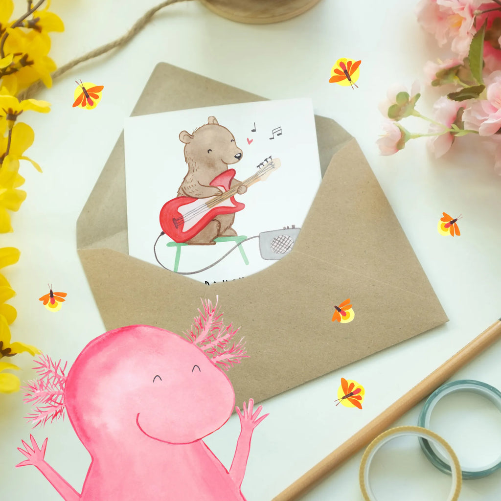 Greetings card Wer braucht schon Akkorde, wenn man zwei gute Riffs hat? Grußkarte, Glückwunschkarte, Karte, Geburtstagskarte, Klappkarte, Ansichtskarten, Hochzeitskarte, Einladungskarte, Instrumente, Geschenke Musiker, Musikliebhaber