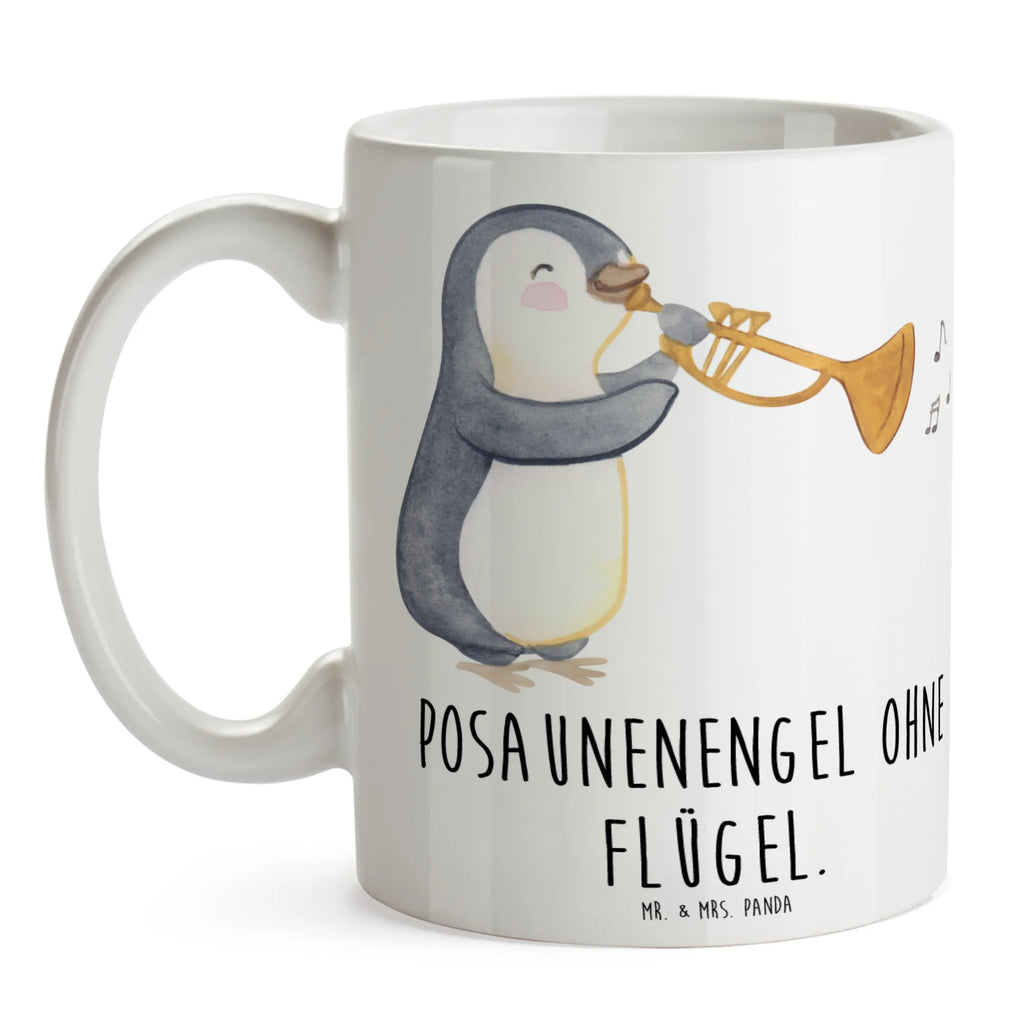 Mug Posaunenengel ohne Flügel. Bürotasse, Kaffeetasse, Teetasse, Tasse, Geschenktasse, Keramiktasse, Tasse mit Motiven, Porzellantasse, Tasse mit Zitaten, Instrumente, Geschenke Musiker, Musikliebhaber