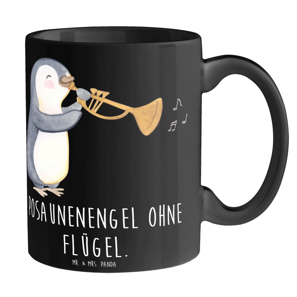 Mug Posaunenengel ohne Flügel. Bürotasse, Kaffeetasse, Teetasse, Tasse, Geschenktasse, Keramiktasse, Tasse mit Motiven, Porzellantasse, Tasse mit Zitaten, Instrumente, Geschenke Musiker, Musikliebhaber