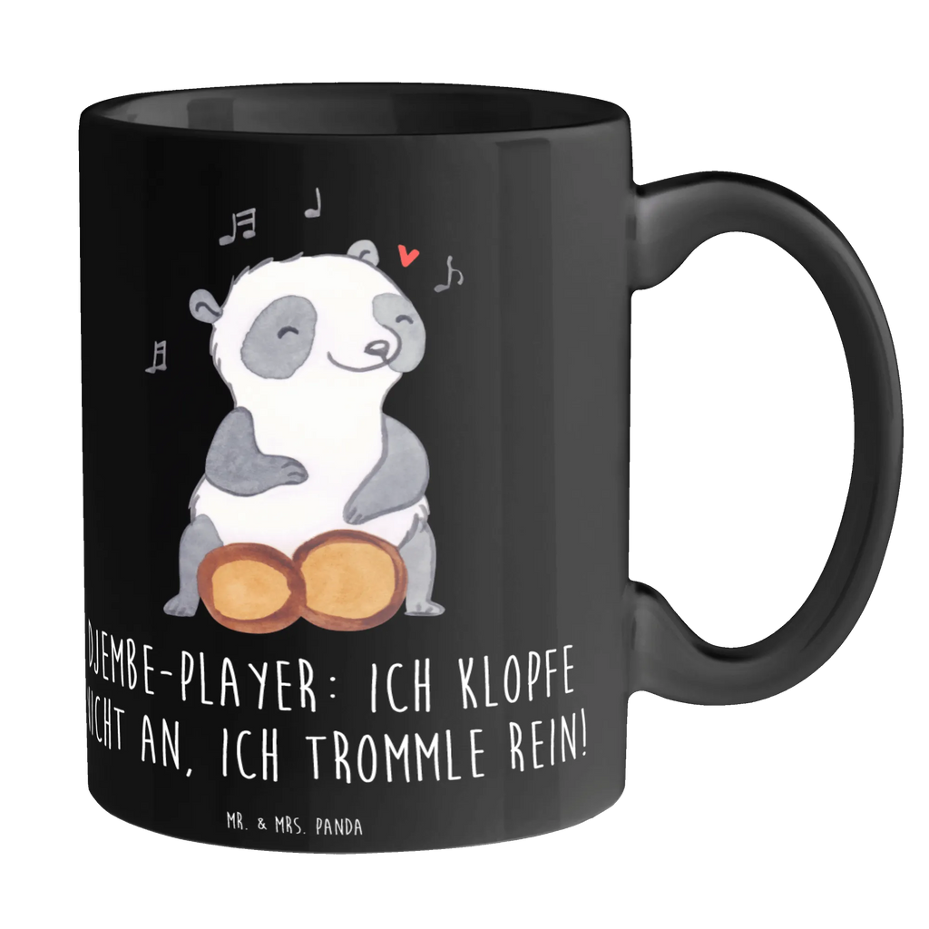 Mug Djembe-Player: Ich klopfe nicht an, ich trommle rein! Keramiktasse, Bürotasse, Tasse, Geschenktasse, Kaffeetasse, Tasse mit Motiven, Porzellantasse, Teetasse, Tasse mit Zitaten, Instrumente, Geschenke Musiker, Musikliebhaber