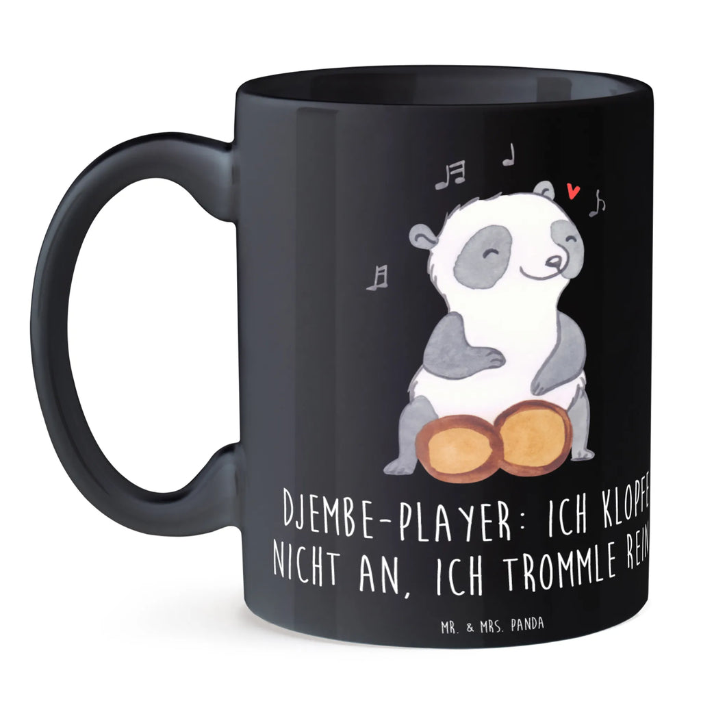 Mug Djembe-Player: Ich klopfe nicht an, ich trommle rein! Keramiktasse, Bürotasse, Tasse, Geschenktasse, Kaffeetasse, Tasse mit Motiven, Porzellantasse, Teetasse, Tasse mit Zitaten, Instrumente, Geschenke Musiker, Musikliebhaber