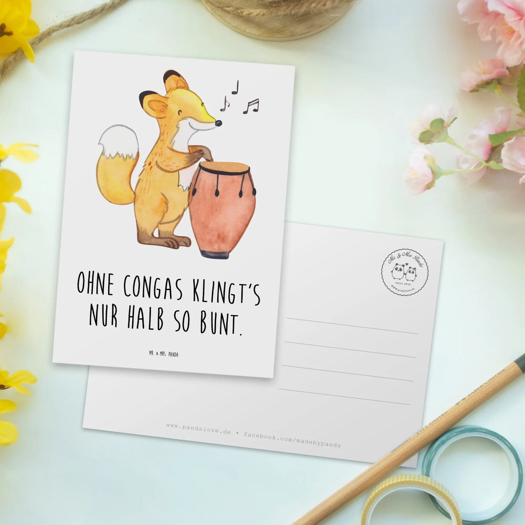 Postcard Ohne Congas klingt's nur halb so bunt. Dankeskarte, Einladung Geburtstag, Geburtstagskarte, Einladungskarte, Karte, Ansichtskarten, Grußkarte, Geschenkkarte, Postkarte, Ansichtskarte, Einladungskarten Geburtstag, Einladung, Instrumente, Geschenke Musiker, Musikliebhaber