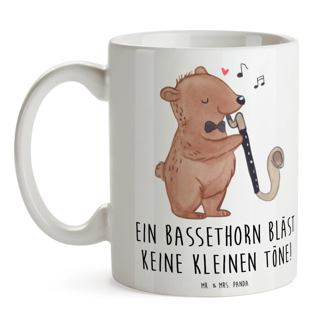 Mug Ein Bassethorn bläst keine kleinen Töne! Porzellantasse, Teetasse, Tasse mit Motiven, Tasse mit Zitaten, Geschenktasse, Bürotasse, Keramiktasse, Kaffeetasse, Tasse, Instrumente, Geschenke Musiker, Musikliebhaber