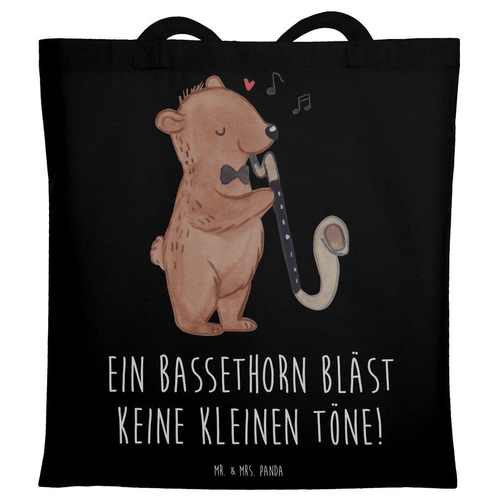 Tragetasche Ein Bassethorn bläst keine kleinen Töne! Stofftasche, Tragetasche, Shopper, Laptoptasche, Tasche, Beuteltasche, Strandtasche, Beutel, Stoffbeutel, Jutetasche, Umhängetasche, Badetasche, Jutebeutel, Schultertasche, Einkaufstüte, Einkaufstasche, Instrumente, Geschenke Musiker, Musikliebhaber