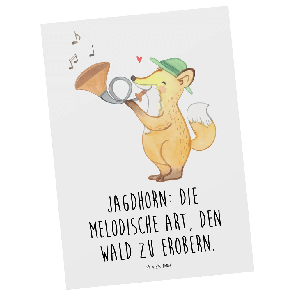 Postcard Jagdhorn: Die melodische Art, den Wald zu erobern. Einladungskarten Geburtstag, Geburtstagskarte, Karte, Einladung Geburtstag, Grußkarte, Ansichtskarte, Einladungskarte, Ansichtskarten, Dankeskarte, Postkarte, Einladung, Geschenkkarte, Instrumente, Geschenke Musiker, Musikliebhaber