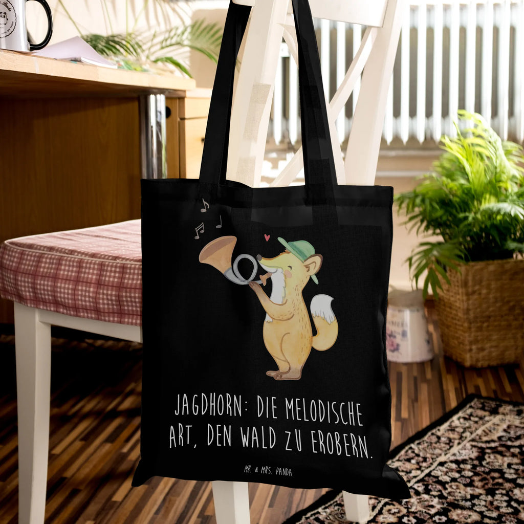Tote bag Jagdhorn: Die melodische Art, den Wald zu erobern. Laptoptasche, Tragetasche, Shopper, Umhängetasche, Schultertasche, Einkaufstasche, Badetasche, Jutetasche, Stofftasche, Beuteltasche, Stoffbeutel, Tasche, Beutel, Einkaufstüte, Jutebeutel, Strandtasche, Instrumente, Geschenke Musiker, Musikliebhaber