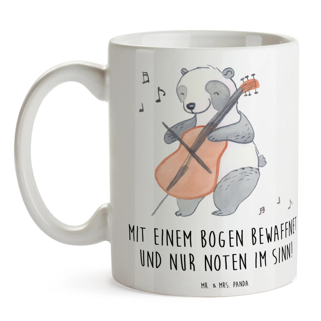 Mug Mit einem Bogen bewaffnet und nur Noten im Sinn! Geschenktasse, Porzellantasse, Bürotasse, Kaffeetasse, Tasse mit Motiven, Tasse, Keramiktasse, Tasse mit Zitaten, Teetasse, Instrumente, Geschenke Musiker, Musikliebhaber
