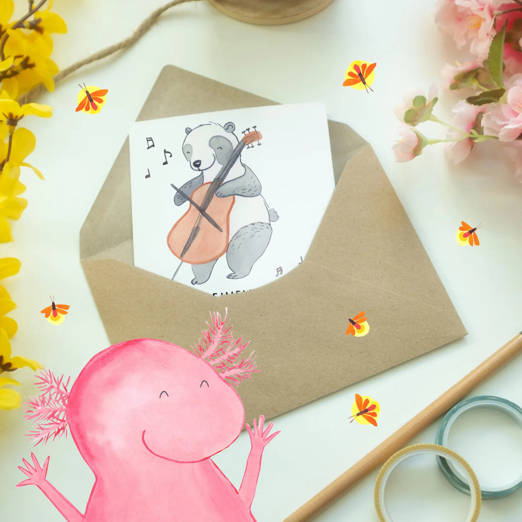 Greetings card Mit einem Bogen bewaffnet und nur Noten im Sinn! Geburtstagskarte, Ansichtskarten, Karte, Einladungskarte, Grußkarte, Hochzeitskarte, Klappkarte, Glückwunschkarte, Instrumente, Geschenke Musiker, Musikliebhaber