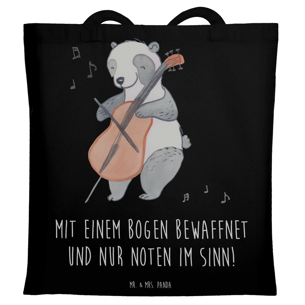 Tote bag Mit einem Bogen bewaffnet und nur Noten im Sinn! Laptoptasche, Badetasche, Beutel, Strandtasche, Jutebeutel, Jutetasche, Stofftasche, Tragetasche, Beuteltasche, Umhängetasche, Tasche, Einkaufstasche, Stoffbeutel, Einkaufstüte, Schultertasche, Shopper, Instrumente, Geschenke Musiker, Musikliebhaber