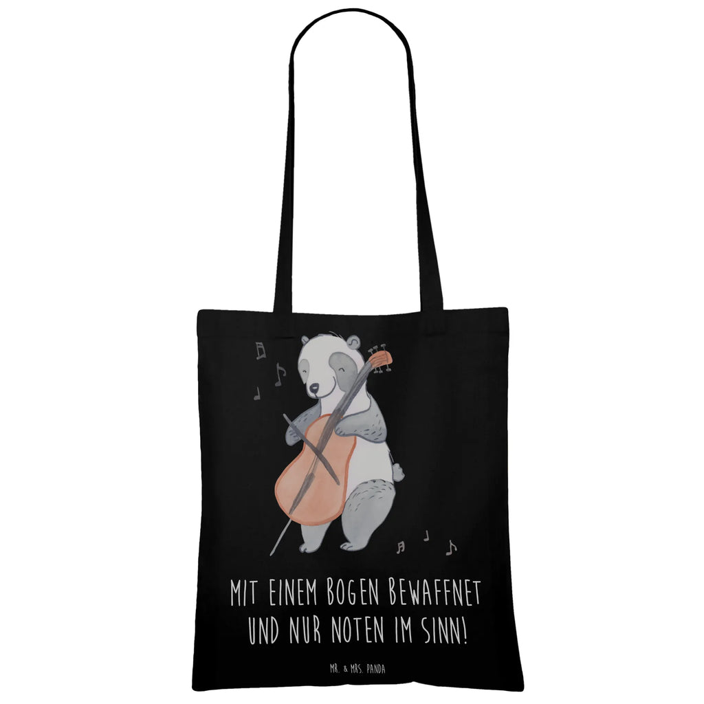 Tote bag Mit einem Bogen bewaffnet und nur Noten im Sinn! Laptoptasche, Badetasche, Beutel, Strandtasche, Jutebeutel, Jutetasche, Stofftasche, Tragetasche, Beuteltasche, Umhängetasche, Tasche, Einkaufstasche, Stoffbeutel, Einkaufstüte, Schultertasche, Shopper, Instrumente, Geschenke Musiker, Musikliebhaber