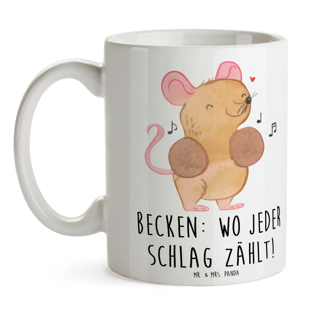 Mug Becken: Wo jeder Schlag zählt! Porzellantasse, Geschenktasse, Tasse mit Zitaten, Keramiktasse, Bürotasse, Teetasse, Kaffeetasse, Tasse, Tasse mit Motiven, Instrumente, Geschenke Musiker, Musikliebhaber