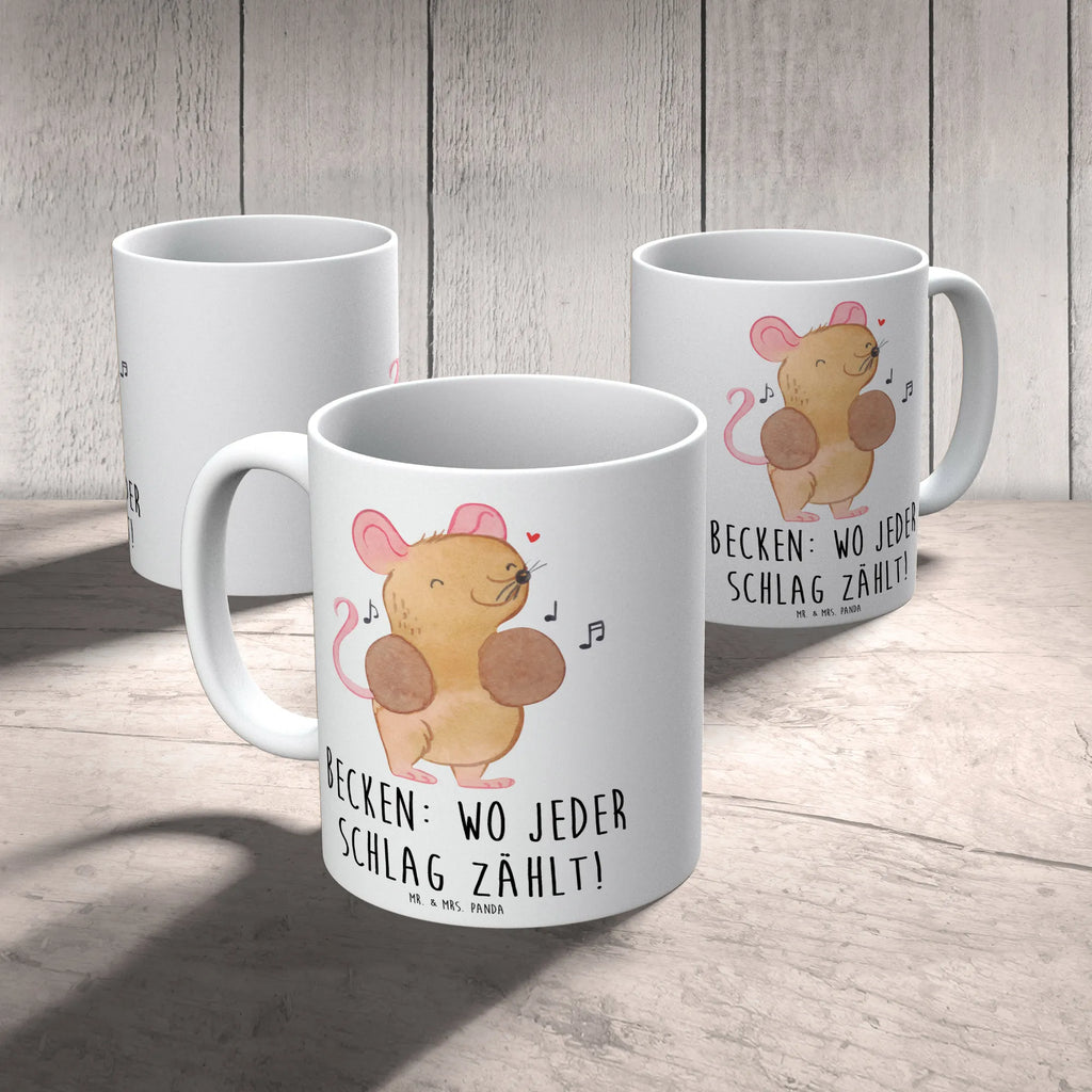 Mug Becken: Wo jeder Schlag zählt! Porzellantasse, Geschenktasse, Tasse mit Zitaten, Keramiktasse, Bürotasse, Teetasse, Kaffeetasse, Tasse, Tasse mit Motiven, Instrumente, Geschenke Musiker, Musikliebhaber