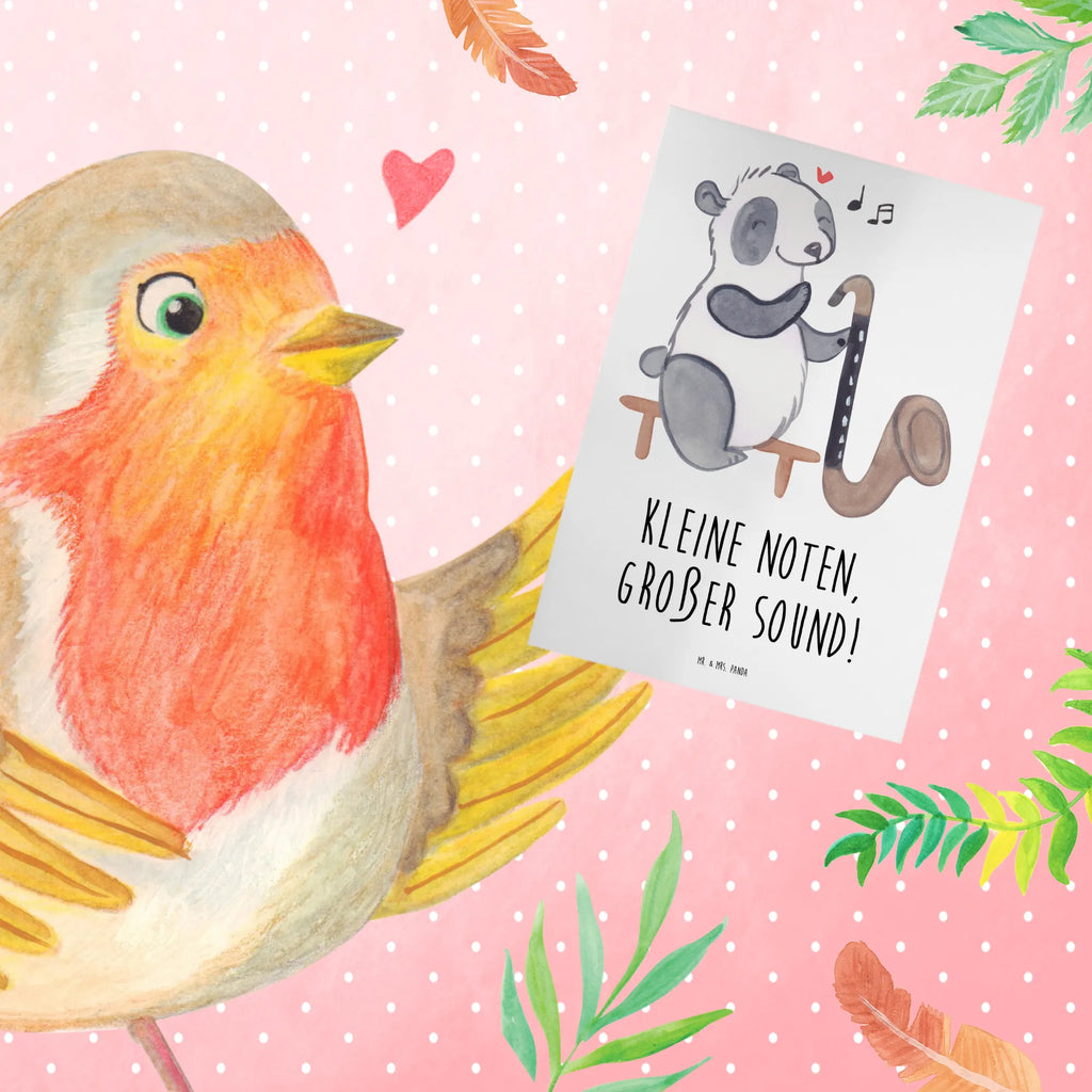 Greetings card Kleine Noten, großer Sound! Geburtstagskarte, Karte, Glückwunschkarte, Grußkarte, Klappkarte, Einladungskarte, Hochzeitskarte, Ansichtskarten, Instrumente, Geschenke Musiker, Musikliebhaber