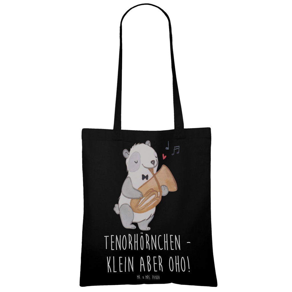 Tote bag Tenorhörnchen - klein aber oho! Badetasche, Einkaufstüte, Jutebeutel, Beuteltasche, Umhängetasche, Einkaufstasche, Stofftasche, Shopper, Tasche, Beutel, Tragetasche, Schultertasche, Jutetasche, Laptoptasche, Strandtasche, Stoffbeutel, Instrumente, Geschenke Musiker, Musikliebhaber