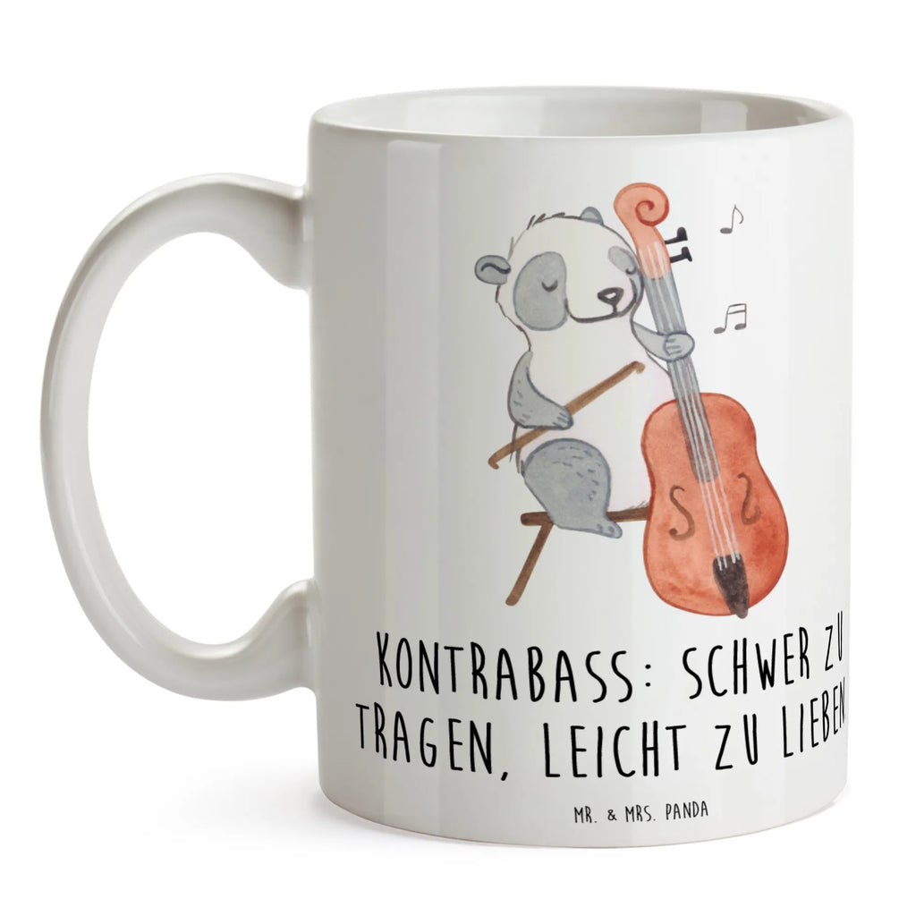 Tasse Kontrabass Liebe Teetasse, Keramiktasse, Tasse mit Zitaten, Geschenktasse, Tasse mit Motiven, Porzellantasse, Tasse, Bürotasse, Kaffeetasse, Instrumente, Geschenke Musiker, Musikliebhaber