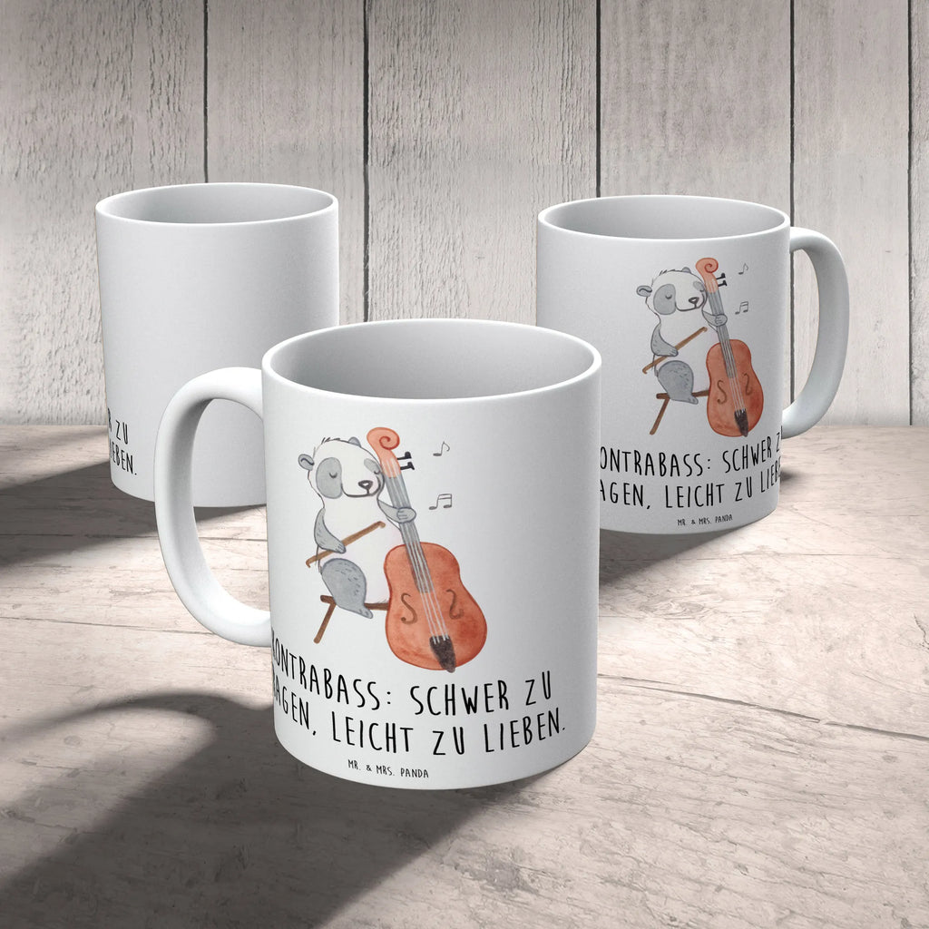 Tasse Kontrabass Liebe Teetasse, Keramiktasse, Tasse mit Zitaten, Geschenktasse, Tasse mit Motiven, Porzellantasse, Tasse, Bürotasse, Kaffeetasse, Instrumente, Geschenke Musiker, Musikliebhaber
