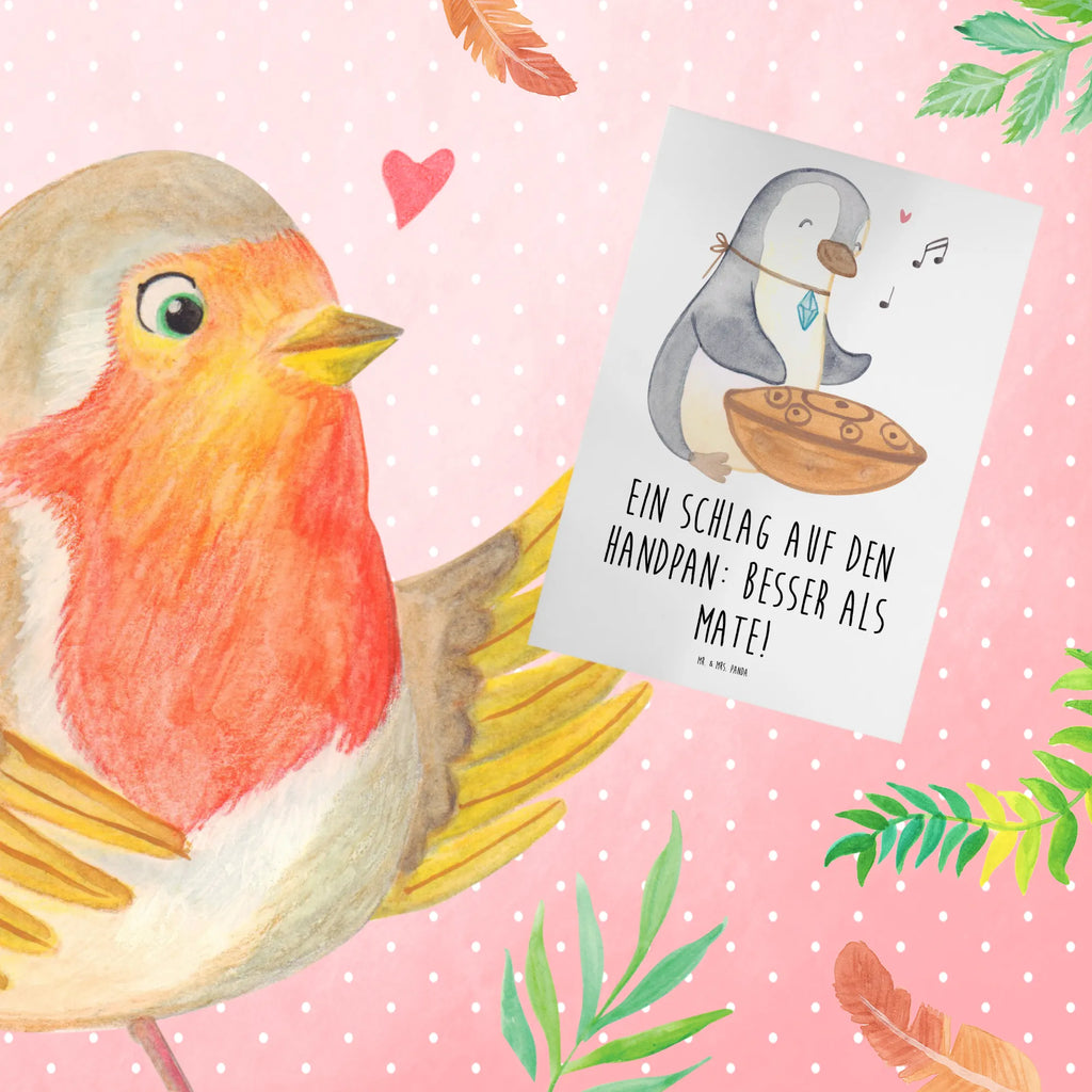 Greetings card Ein Schlag auf den Handpan: besser als Mate! Ansichtskarten, Hochzeitskarte, Geburtstagskarte, Karte, Einladungskarte, Grußkarte, Glückwunschkarte, Klappkarte, Instrumente, Geschenke Musiker, Musikliebhaber