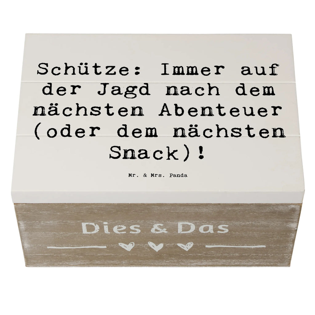Holzkiste Spruch Abenteuer Schütze Schatzkiste, Dekokiste, Geschenkdose, Erinnerungskiste, Aufbewahrungsbox, Truhe, Holzkiste, Schatulle, Erinnerungsbox, Geschenkbox, Kiste, XXL, Tierkreiszeichen, Sternzeichen, Horoskop, Astrologie, Aszendent
