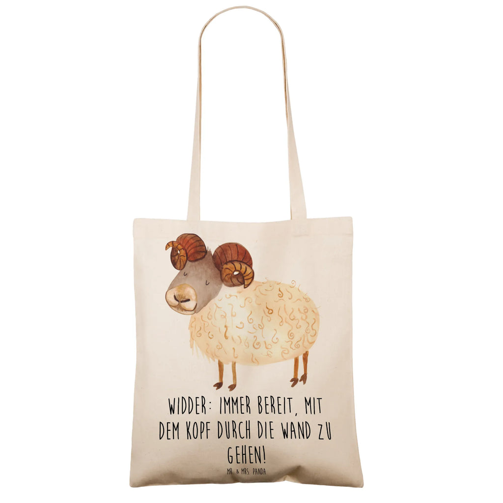 Tote bag Widder: Immer bereit, mit dem Kopf durch die Wand zu gehen! Badetasche, Beuteltasche, Shopper, Stoffbeutel, Strandtasche, Laptoptasche, Schultertasche, Jutebeutel, Tragetasche, Jutetasche, Stofftasche, Einkaufstüte, Einkaufstasche, Tasche, Umhängetasche, Beutel, Tierkreiszeichen, Sternzeichen, Horoskop, Astrologie, Aszendent