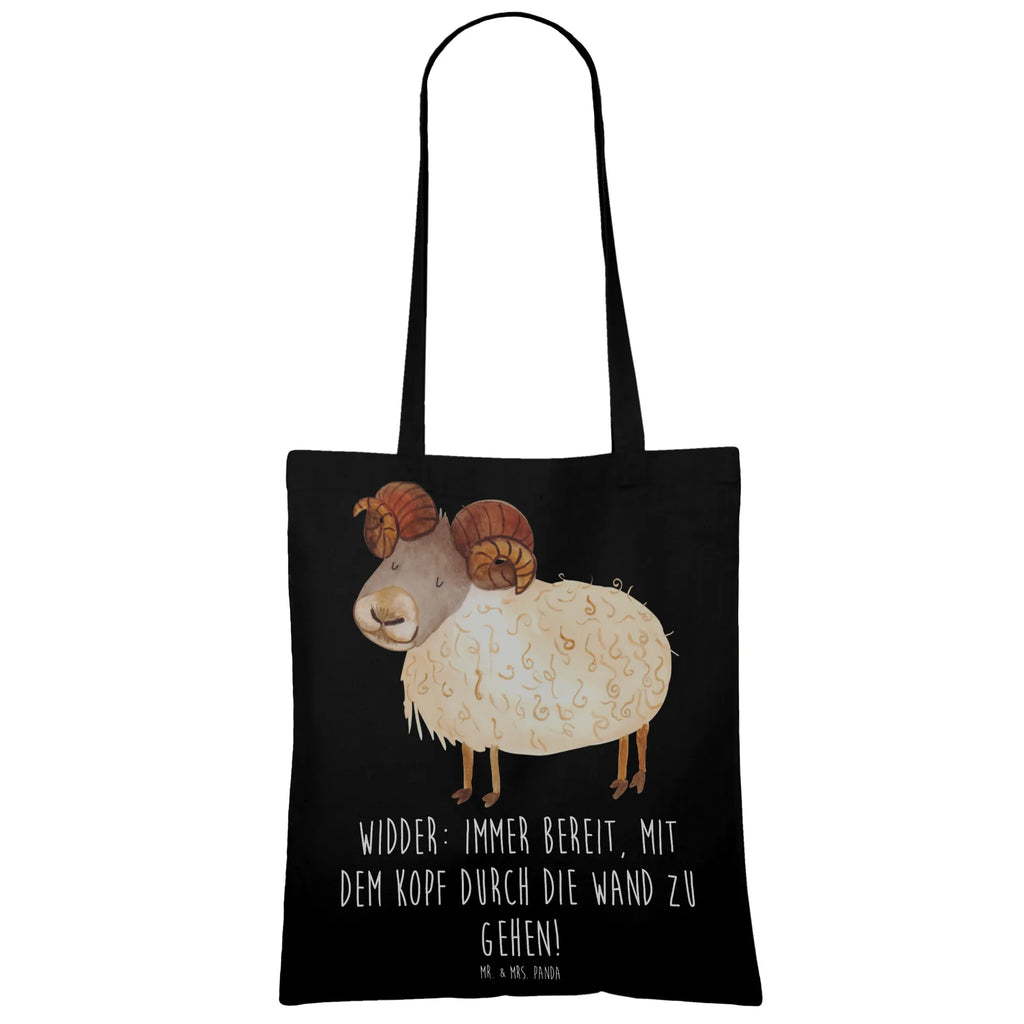Tote bag Widder: Immer bereit, mit dem Kopf durch die Wand zu gehen! Badetasche, Beuteltasche, Shopper, Stoffbeutel, Strandtasche, Laptoptasche, Schultertasche, Jutebeutel, Tragetasche, Jutetasche, Stofftasche, Einkaufstüte, Einkaufstasche, Tasche, Umhängetasche, Beutel, Tierkreiszeichen, Sternzeichen, Horoskop, Astrologie, Aszendent