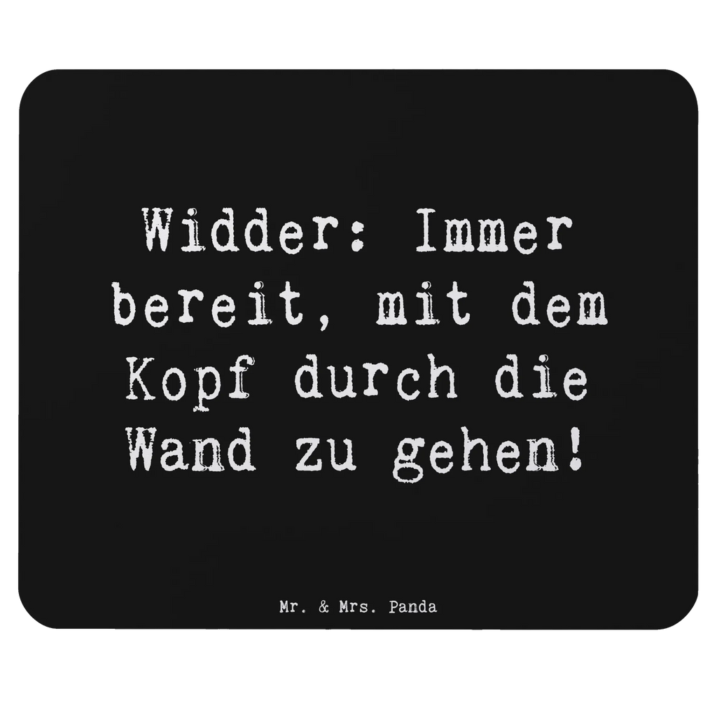 Mouse mat Saying Widder: Immer bereit, mit dem Kopf durch die Wand zu gehen! Computer zubehör, Arbeitszimmer, Mousepad, Mauspad, Mausunterlage, Mauspad Büro, Büroausstattung, Einzigartiges Mauspad, Designer Mauspad, PC Zubehör, Tierkreiszeichen, Sternzeichen, Horoskop, Astrologie, Aszendent