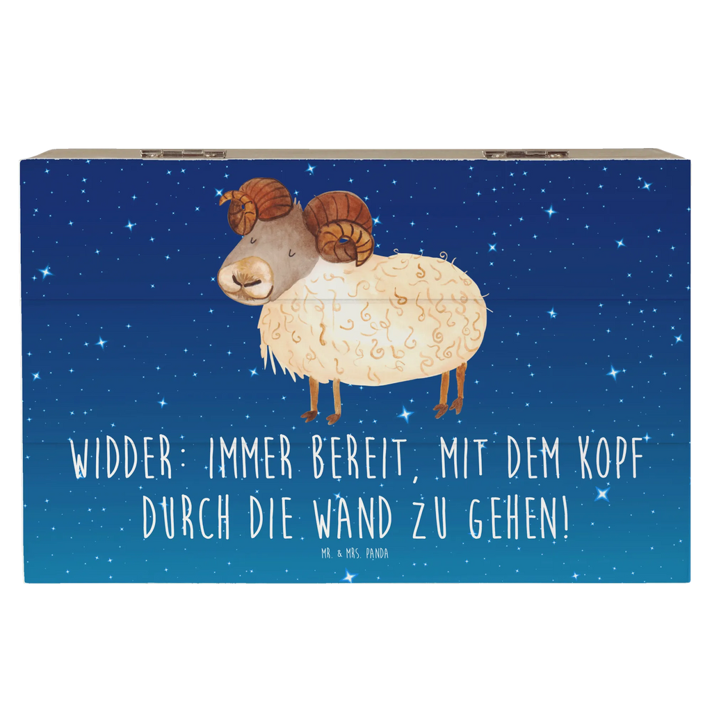 Holzkiste Widder Power Dekokiste, Kiste, Truhe, Geschenkdose, Erinnerungskiste, Aufbewahrungsbox, Holzkiste, Schatzkiste, Schatulle, Erinnerungsbox, Geschenkbox, XXL, Tierkreiszeichen, Sternzeichen, Horoskop, Astrologie, Aszendent