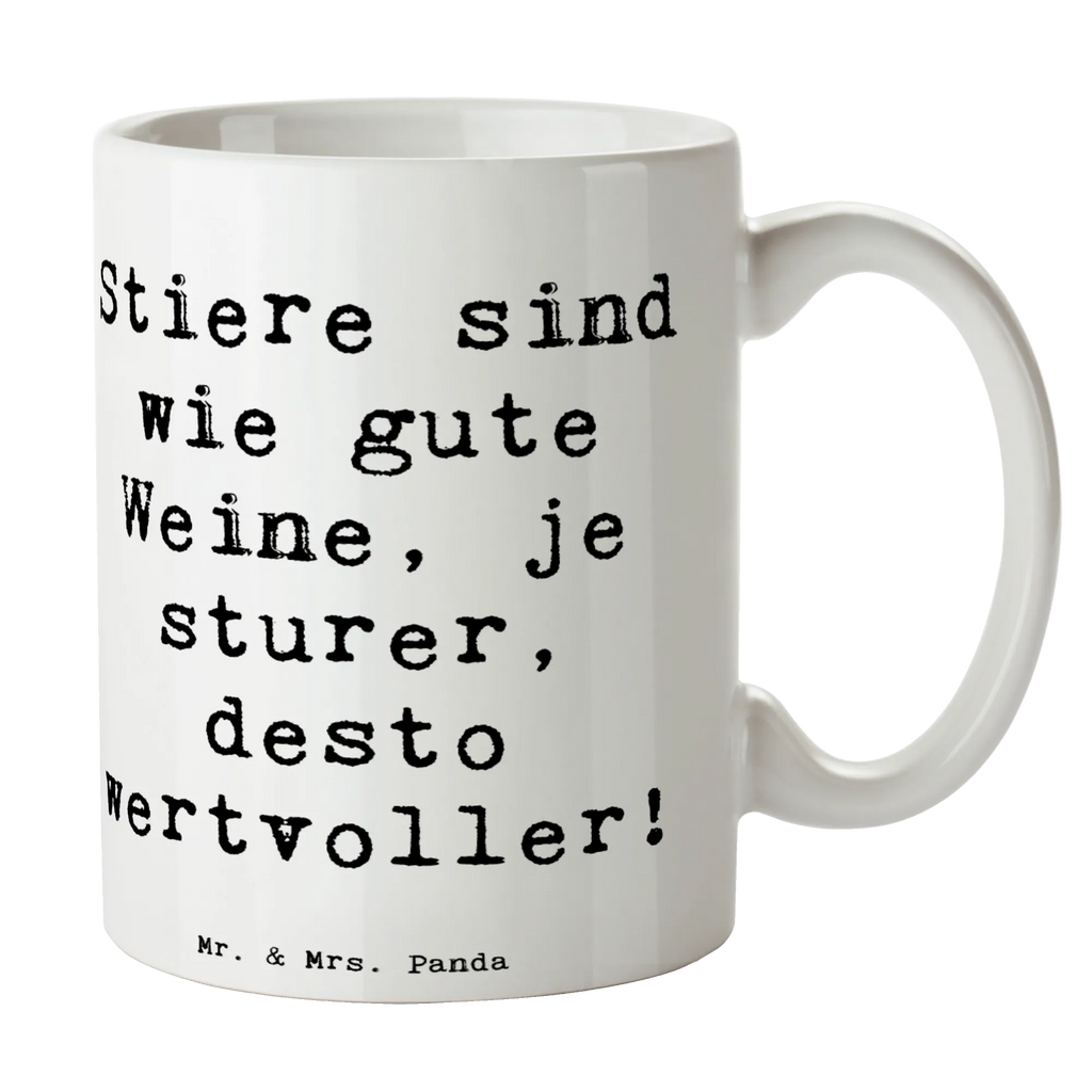 Tasse Spruch Sturer Stier Bürotasse, Teetasse, Tasse, Tasse mit Motiven, Porzellantasse, Tasse mit Zitaten, Keramiktasse, Geschenktasse, Kaffeetasse, Tierkreiszeichen, Sternzeichen, Horoskop, Astrologie, Aszendent