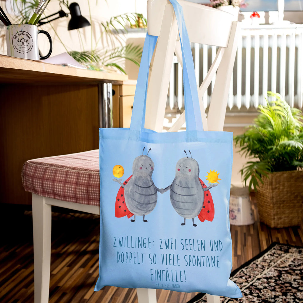 Tragetasche Zwillinge Abenteuer Jutebeutel, Beutel, Tragetasche, Einkaufstasche, Strandtasche, Stoffbeutel, Stofftasche, Laptoptasche, Shopper, Einkaufstüte, Badetasche, Tasche, Schultertasche, Umhängetasche, Jutetasche, Beuteltasche, Tierkreiszeichen, Sternzeichen, Horoskop, Astrologie, Aszendent