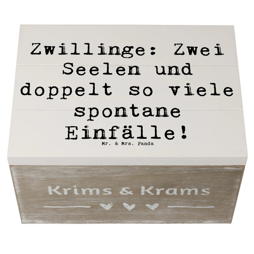 Holzkiste Spruch Zwillinge Abenteuer Schatzkiste, Aufbewahrungsbox, Erinnerungskiste, Schatulle, Geschenkbox, Kiste, Truhe, Holzkiste, Erinnerungsbox, Dekokiste, XXL, Geschenkdose, Tierkreiszeichen, Sternzeichen, Horoskop, Astrologie, Aszendent