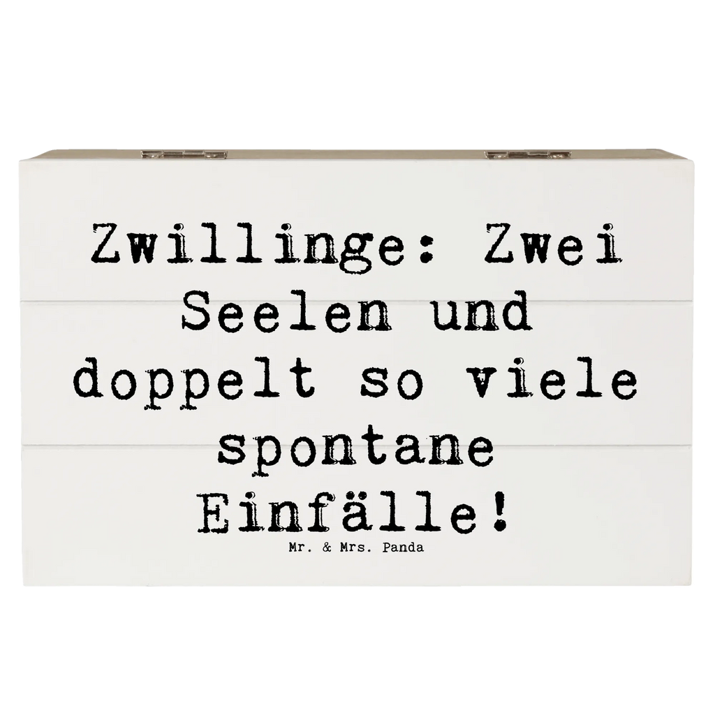 Holzkiste Spruch Zwillinge Abenteuer Schatzkiste, Aufbewahrungsbox, Erinnerungskiste, Schatulle, Geschenkbox, Kiste, Truhe, Holzkiste, Erinnerungsbox, Dekokiste, XXL, Geschenkdose, Tierkreiszeichen, Sternzeichen, Horoskop, Astrologie, Aszendent