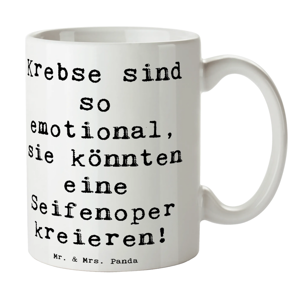 Tasse Spruch Emotionaler Krebs Keramiktasse, Tasse mit Motiven, Kaffeetasse, Teetasse, Bürotasse, Geschenktasse, Tasse, Tasse mit Zitaten, Porzellantasse, Tierkreiszeichen, Sternzeichen, Horoskop, Astrologie, Aszendent